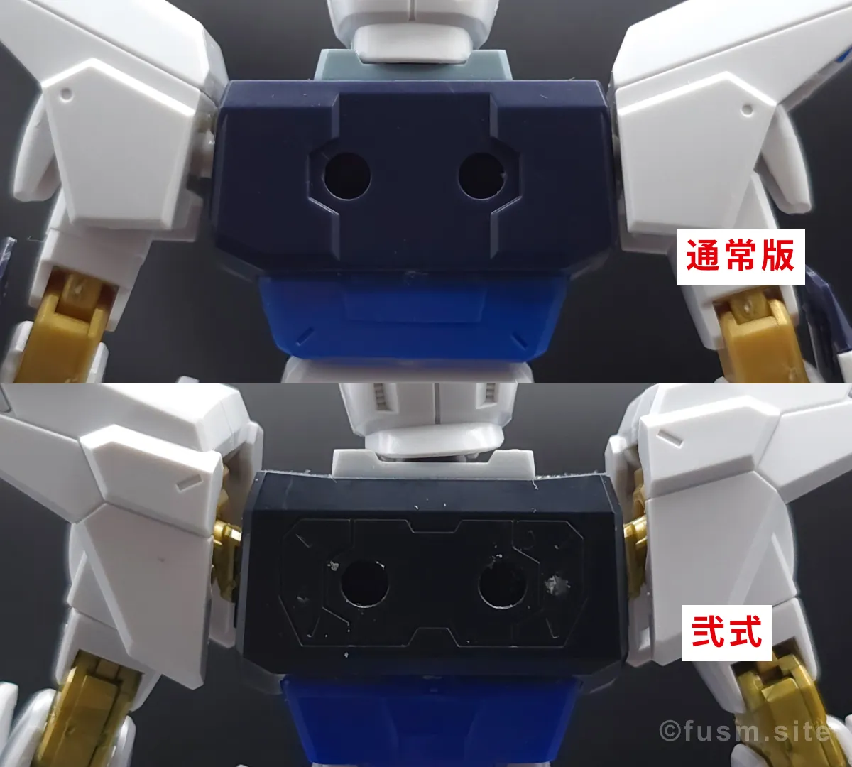HGCE ストライクフリーダムガンダム・弐式を比較!違いは? 胴体ディテール 07