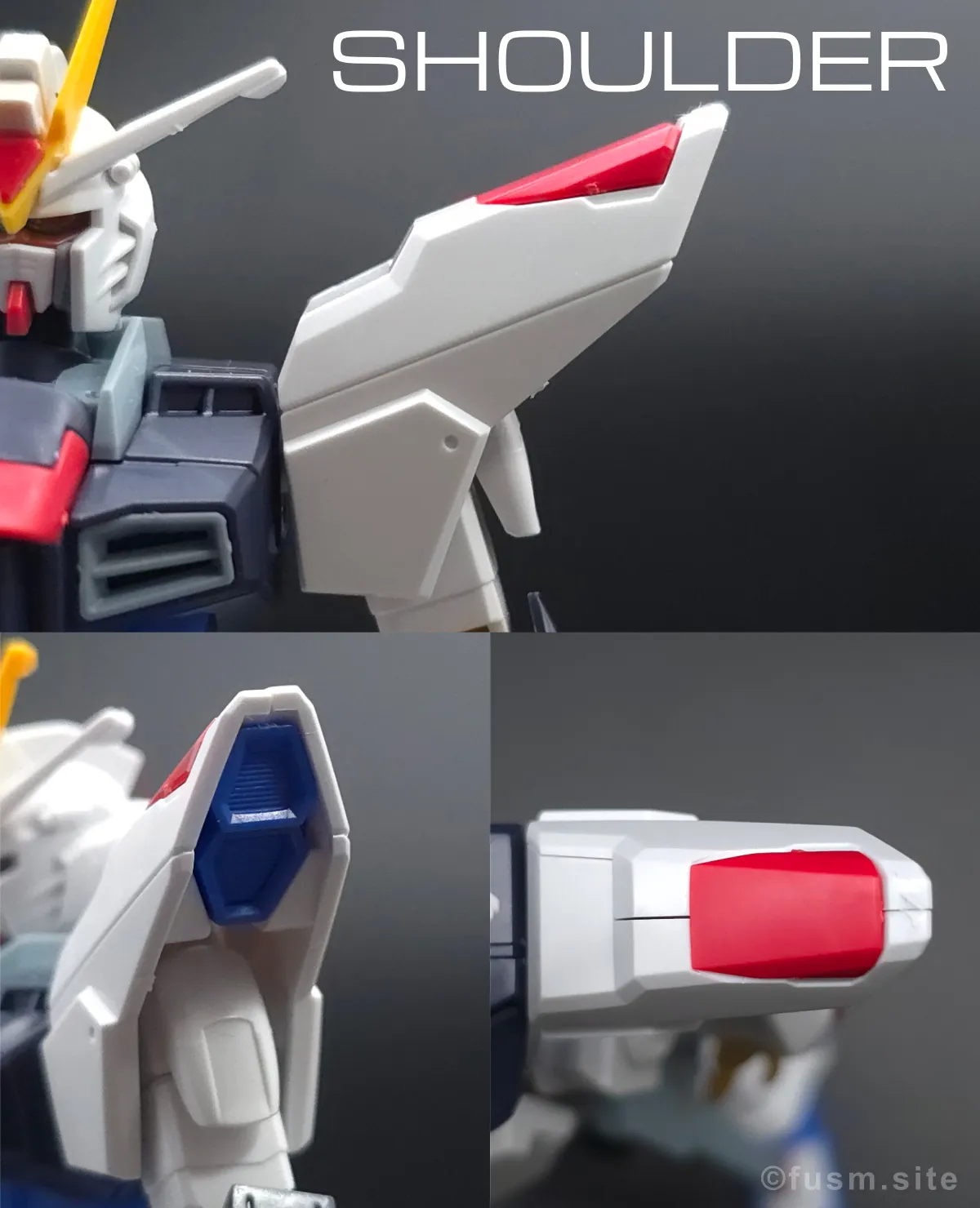 HGCE ストライクフリーダムガンダム レビュー 肩ディテール 01