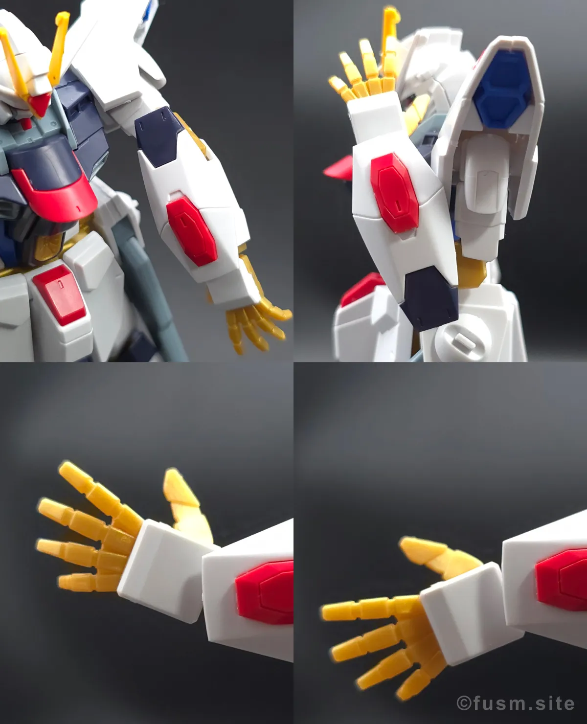 HGCE ストライクフリーダムガンダム レビュー 腕部ディテール 可動域 01