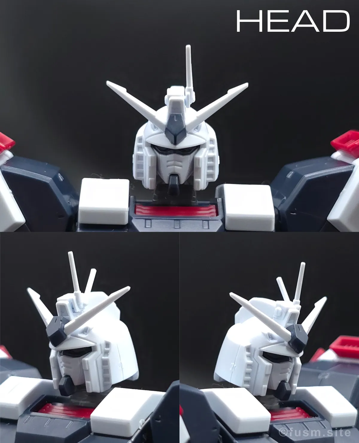 HG フルアーマー・ガンダム(ガンダムサンダーボルト版) レビュー 頭部ディテール 01