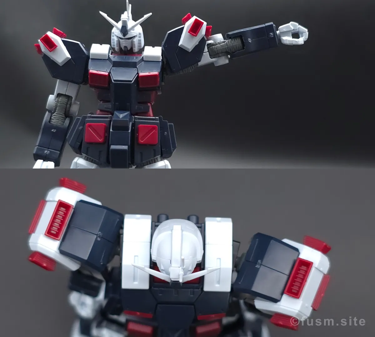 HG フルアーマー・ガンダム(ガンダムサンダーボルト版) レビュー 肩ディテール 可動域 01