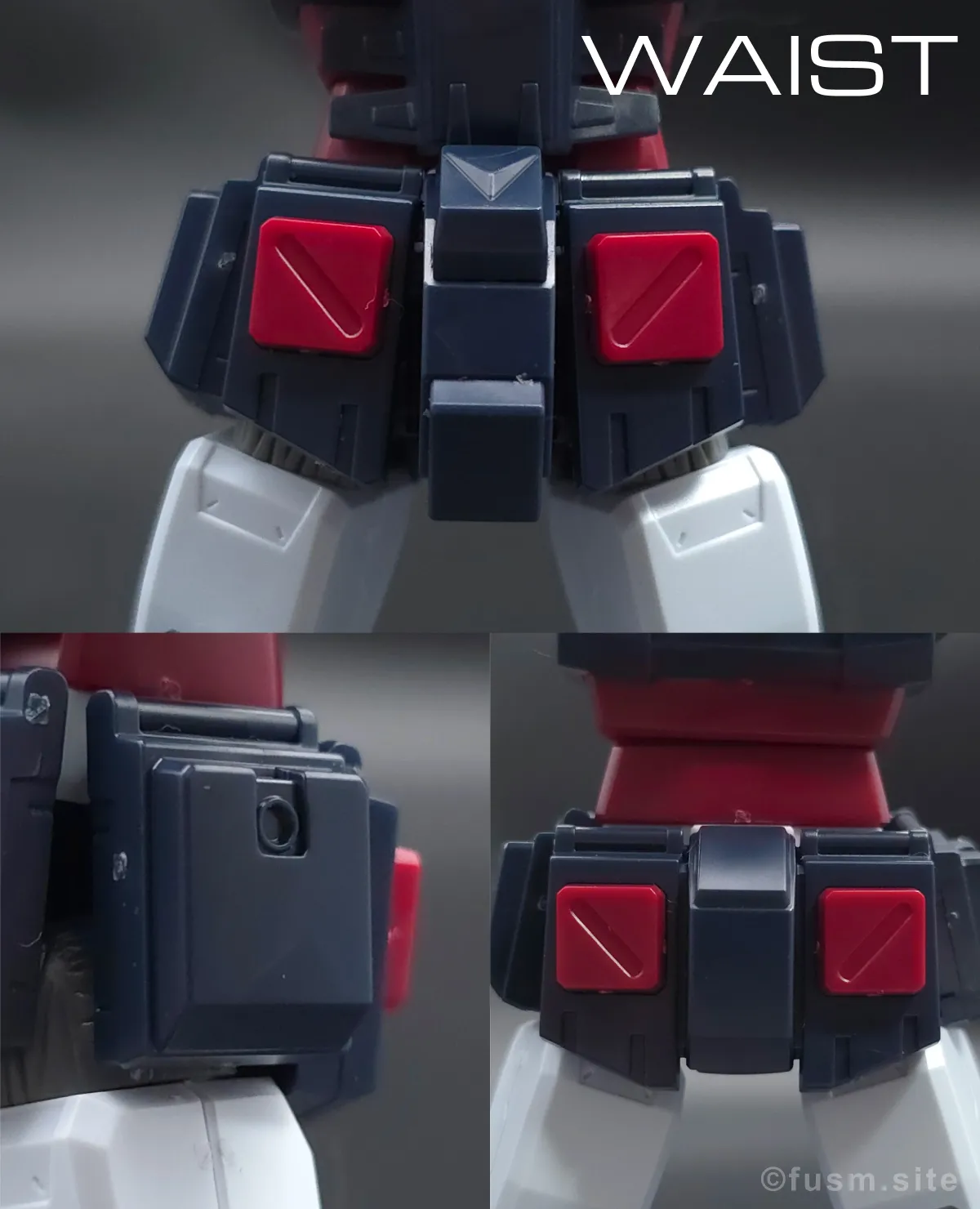 HG フルアーマー・ガンダム(ガンダムサンダーボルト版) レビュー 胴体ディテール 03