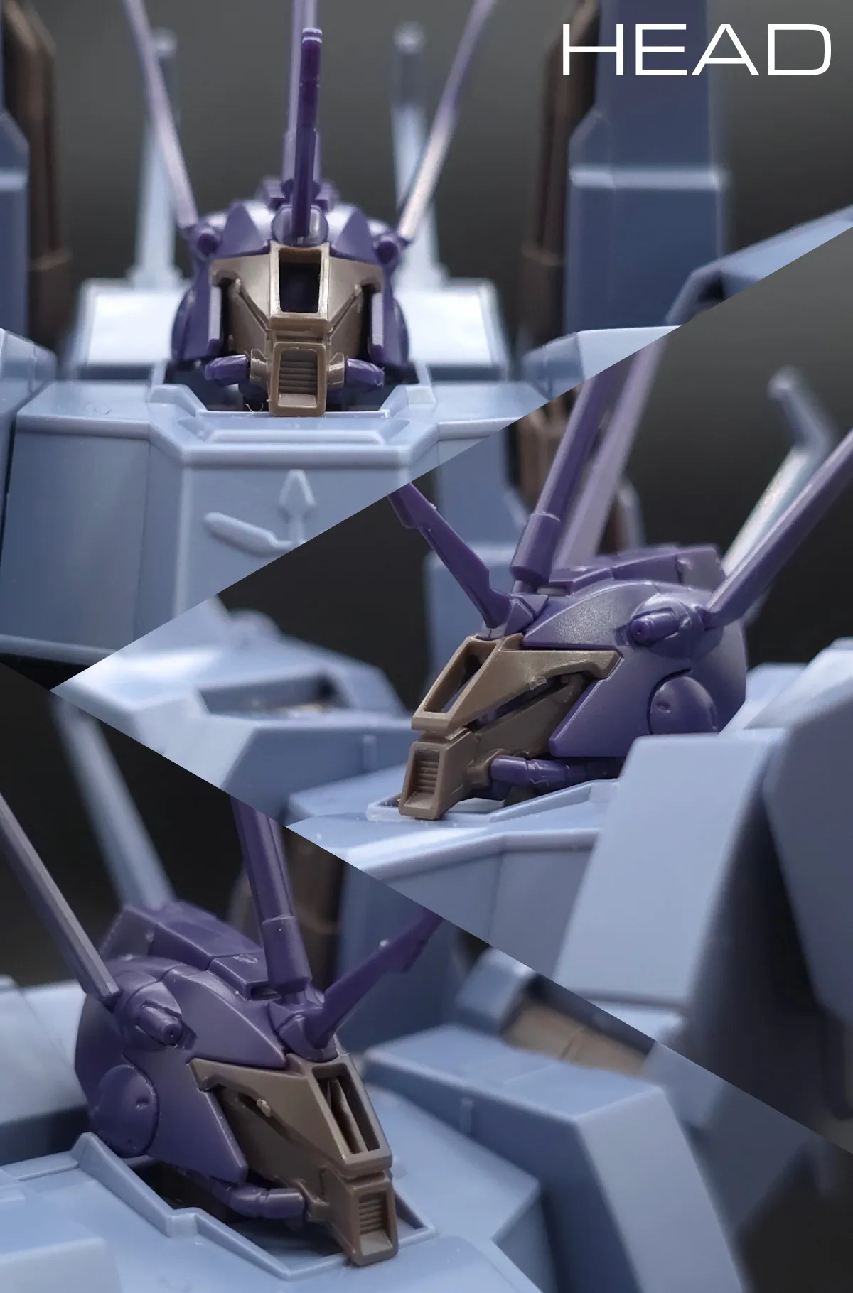 HGUC ドーベン・ウルフ(ユニコーンVer.) レビュー 頭部ディテール 01