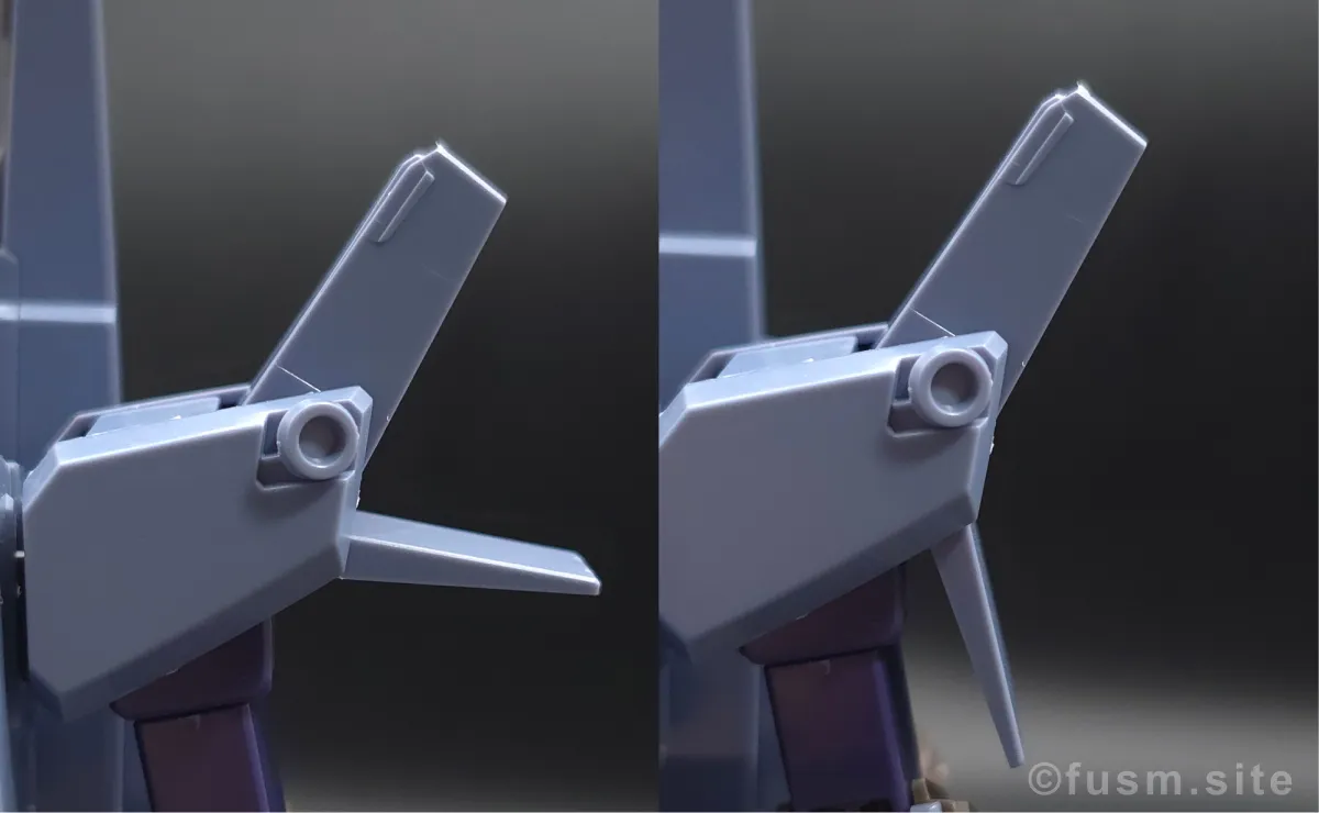 HGUC ドーベン・ウルフ(ユニコーンVer.) レビュー 肩ディテール 可動域 01