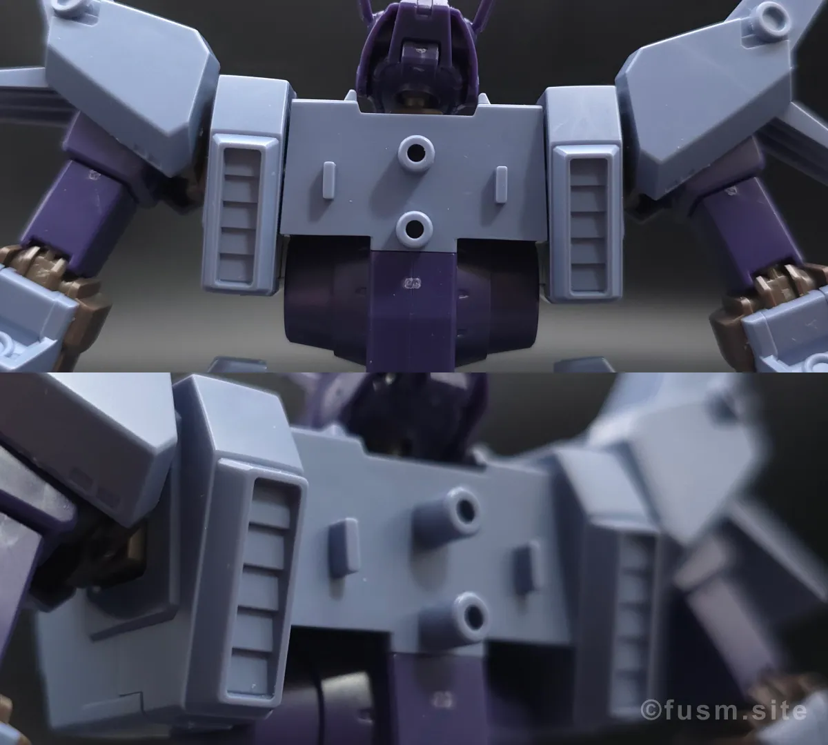 HGUC ドーベン・ウルフ(ユニコーンVer.) レビュー 胴体ディテール 05