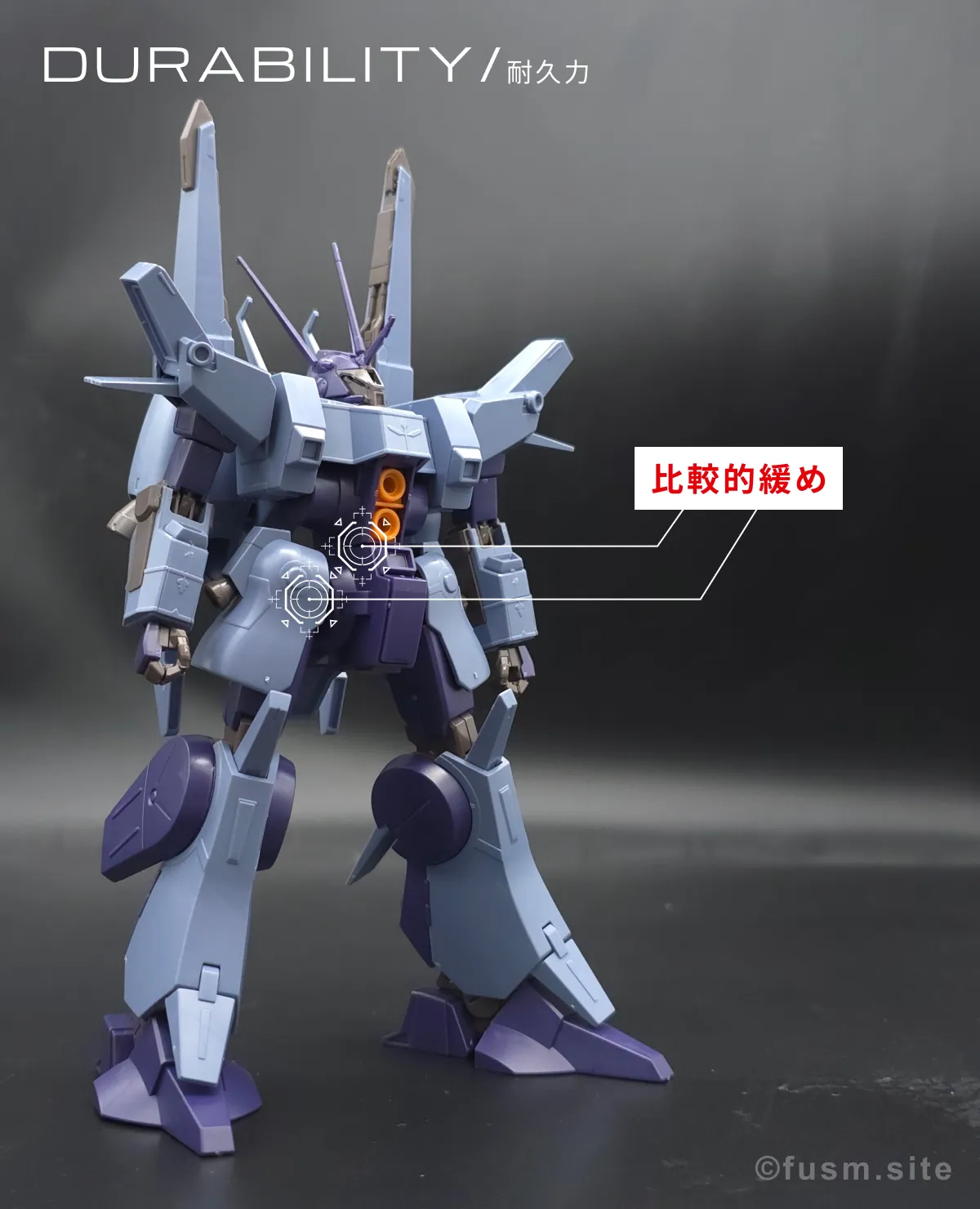 HGUC ドーベン・ウルフ(ユニコーンVer.) レビュー 耐久力が弱い箇所 01