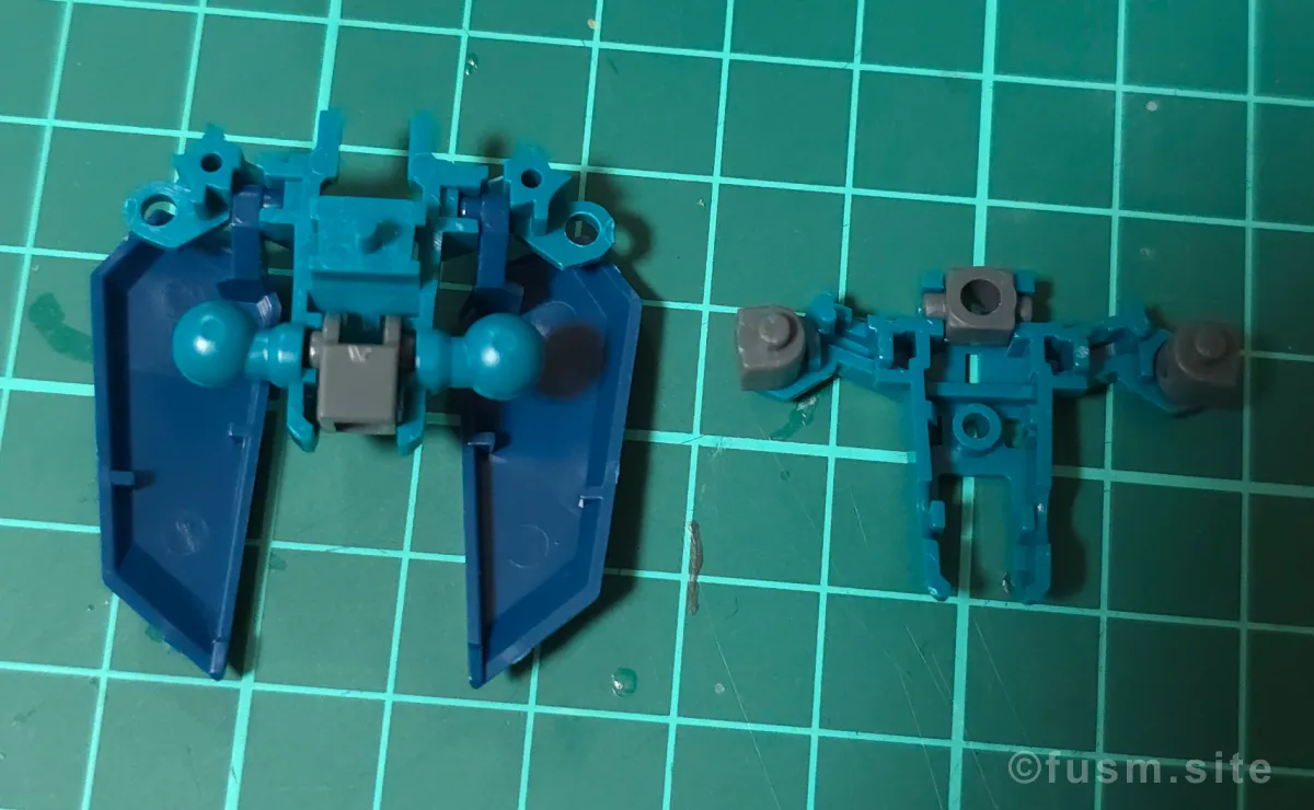 HGUC ギャプラン レビュー パーツ・構造・組み立て 03