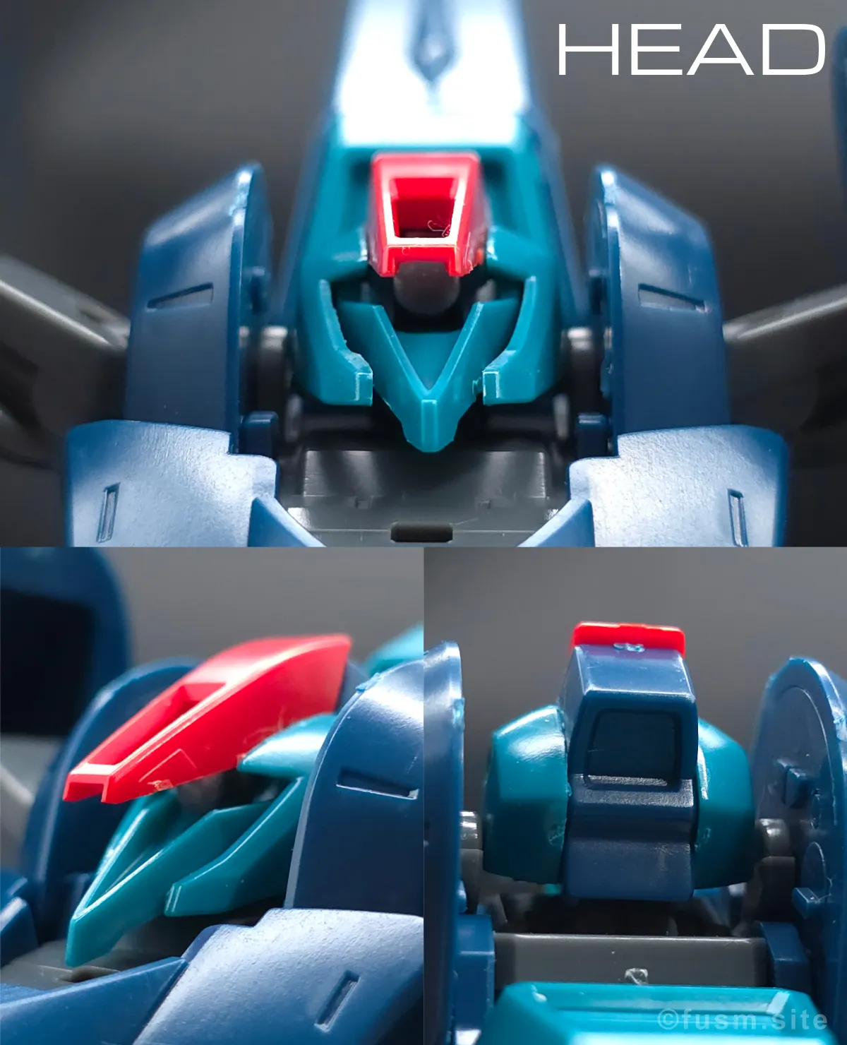 HGUC ギャプラン レビュー 頭部ディテール 01