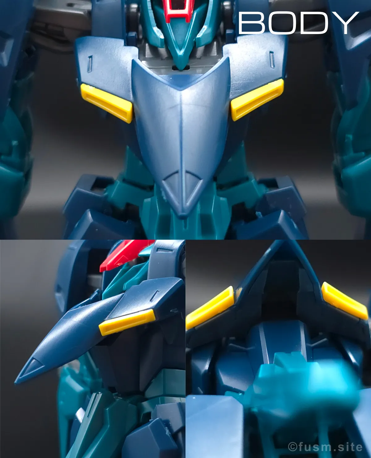 HGUC ギャプラン レビュー 胴体ディテール 01