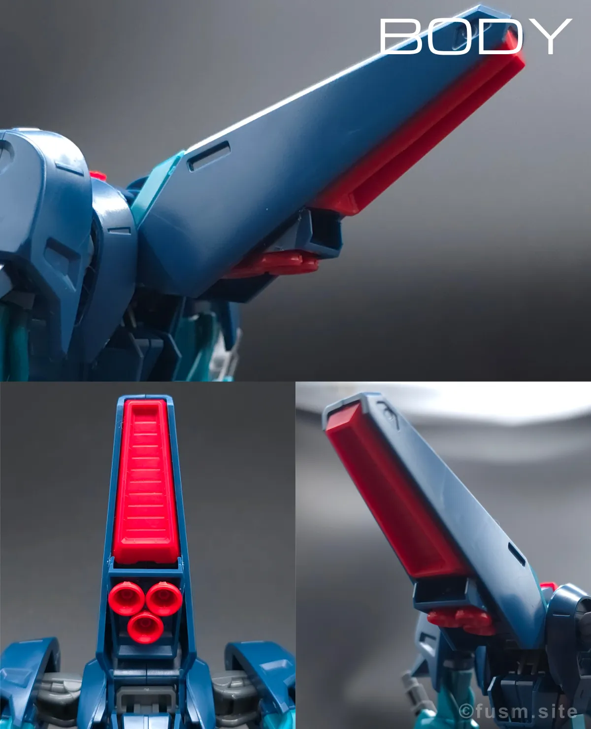 HGUC ギャプラン レビュー 胴体ディテール 02