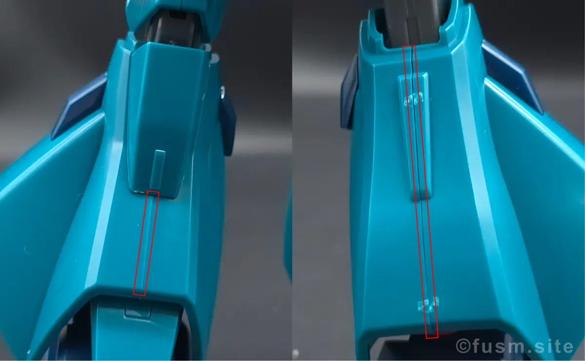 HGUC ギャプラン レビュー 脚部ディテール 03