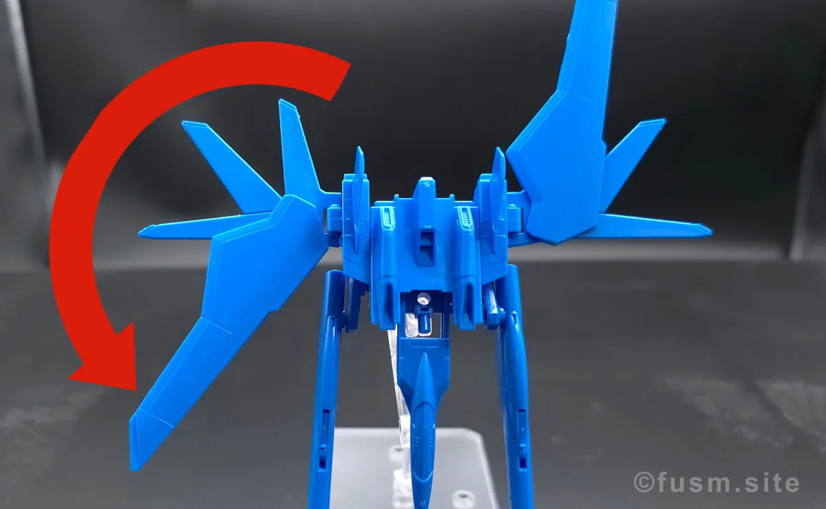 オプションパーツセット ガンプラ 18 (ビルドブースターセット) レビュー 多角的に見た全体の外観・素組み 可動域 02