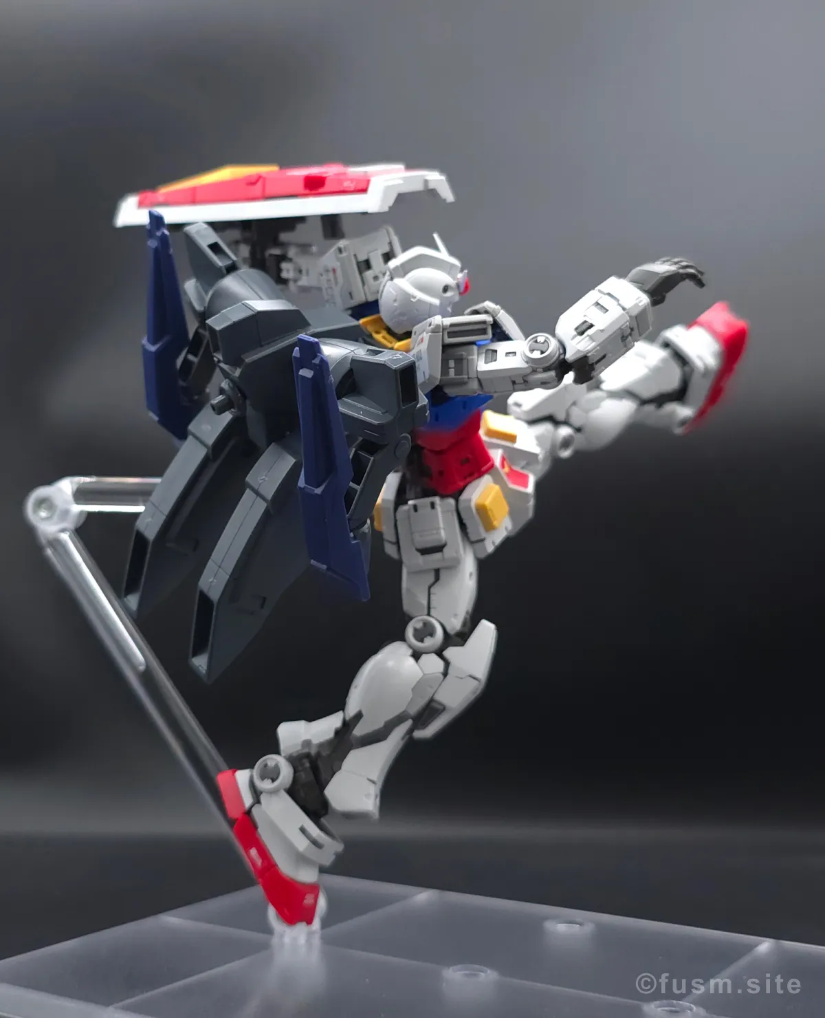 オプションパーツセット ガンプラ 18 (ビルドブースターセット) レビュー ポージング 16