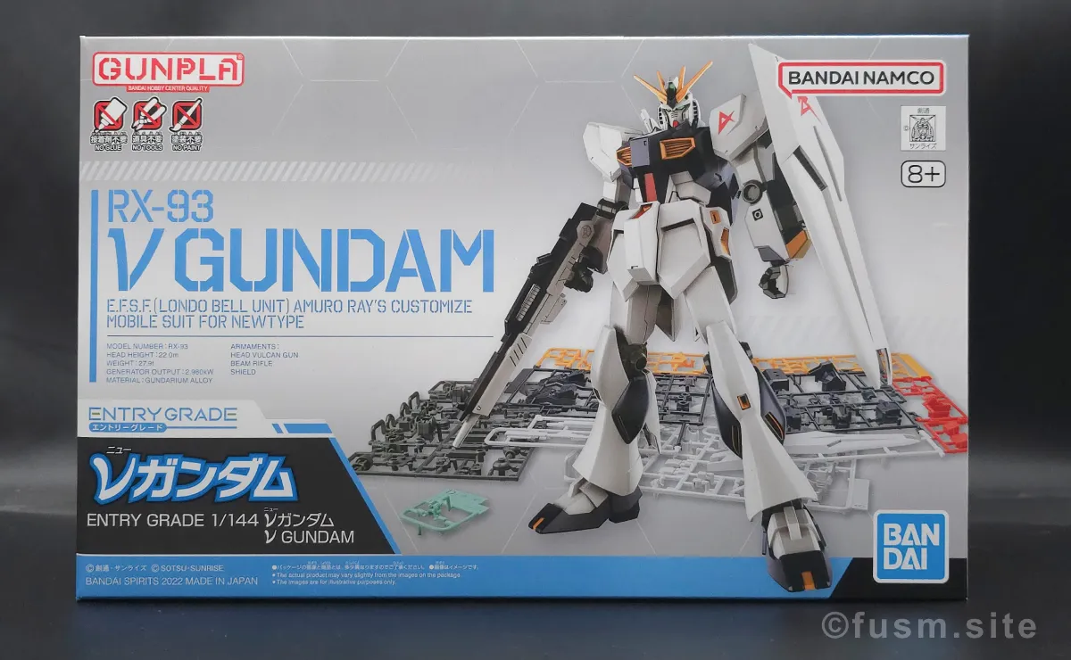 ENTRY GRADE νガンダム レビュー パッケージ 01