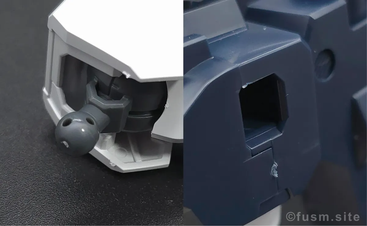 ENTRY GRADE νガンダム レビュー 肩ディテール 可動域 02