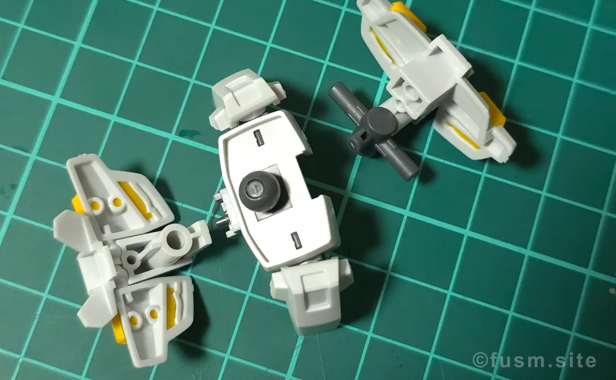 HG ガンダム G-セルフ(パーフェクトパック装備型) レビュー パーツ・構造・組み立て 06