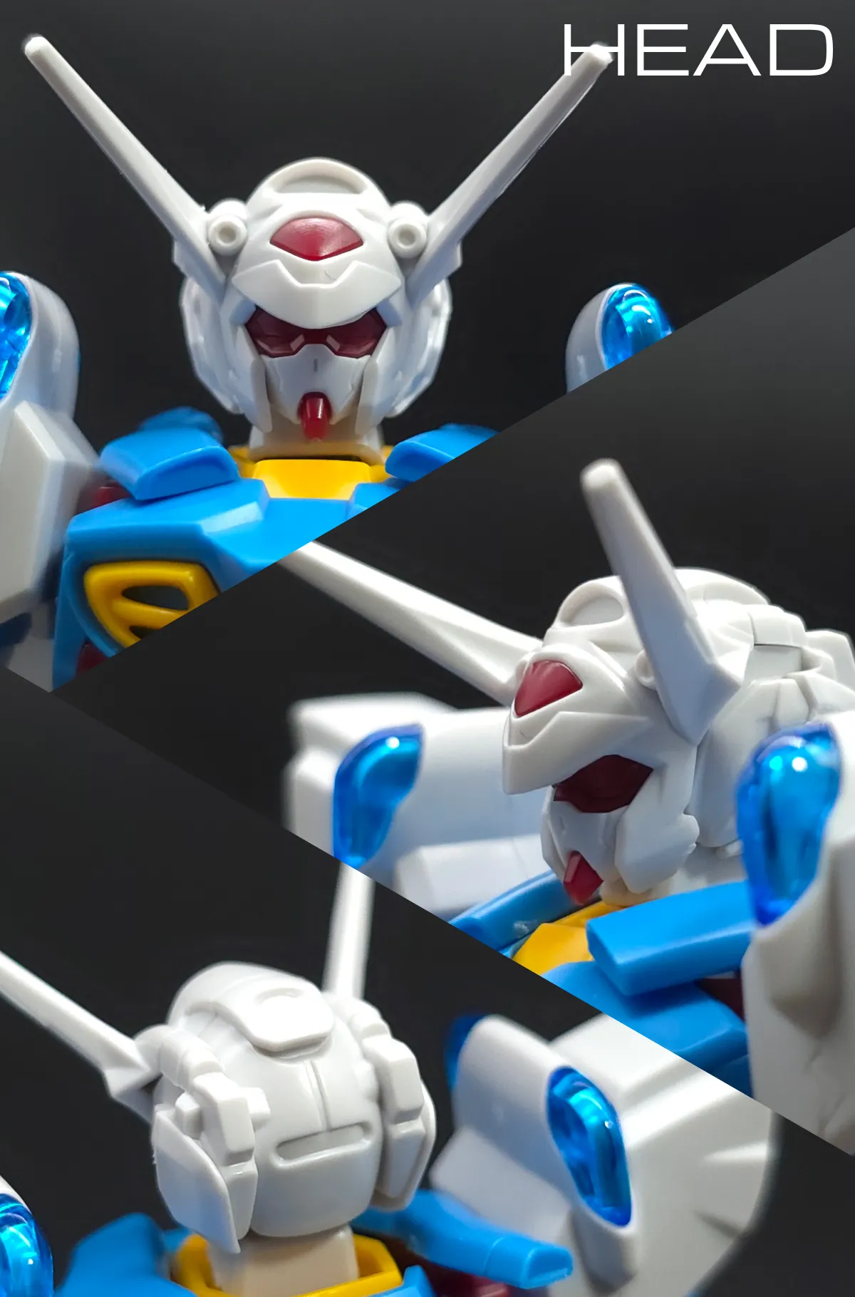 HG ガンダム G-セルフ(パーフェクトパック装備型) レビュー 頭部ディテール 01