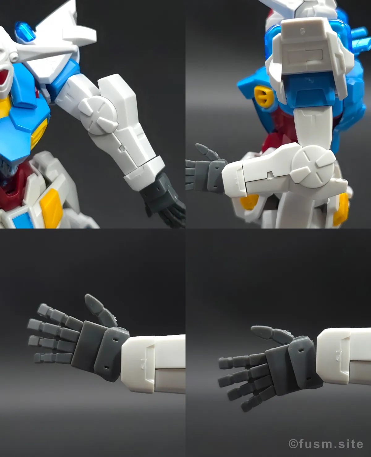 HG ガンダム G-セルフ(パーフェクトパック装備型) レビュー 腕部ディテール 可動域 01