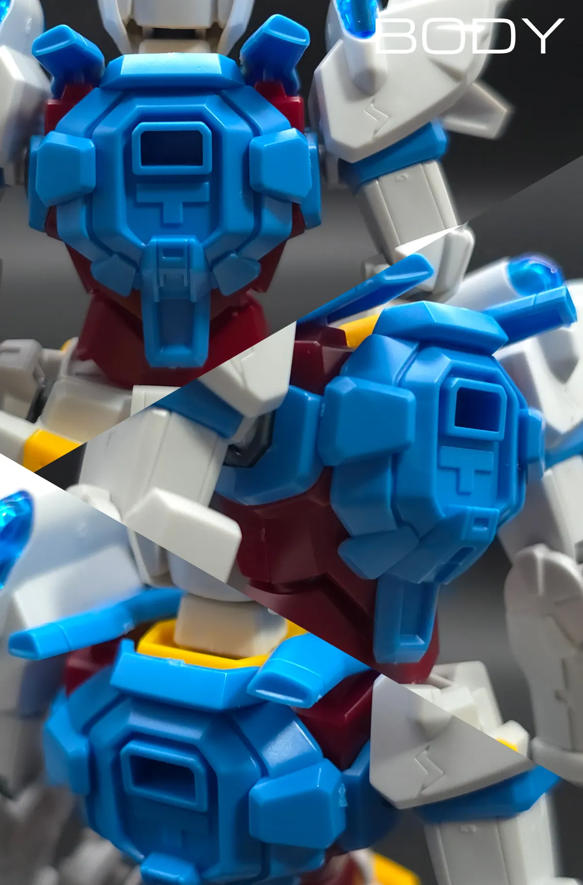 HG ガンダム G-セルフ(パーフェクトパック装備型) レビュー 胴体ディテール 03
