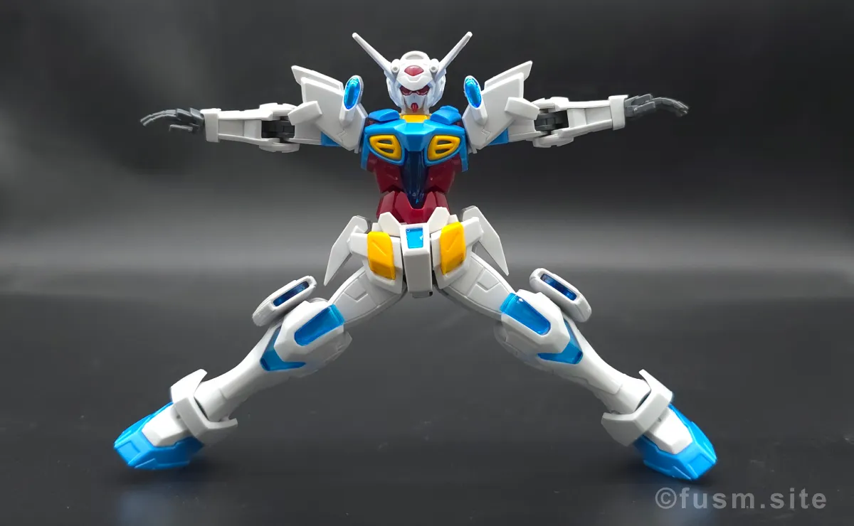 HG ガンダム G-セルフ(パーフェクトパック装備型) レビュー 胴体ディテール 可動域 03
