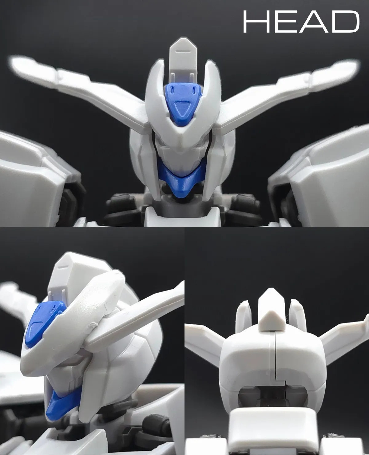 HG ガンダムバエル レビュー 頭部ディテール 01