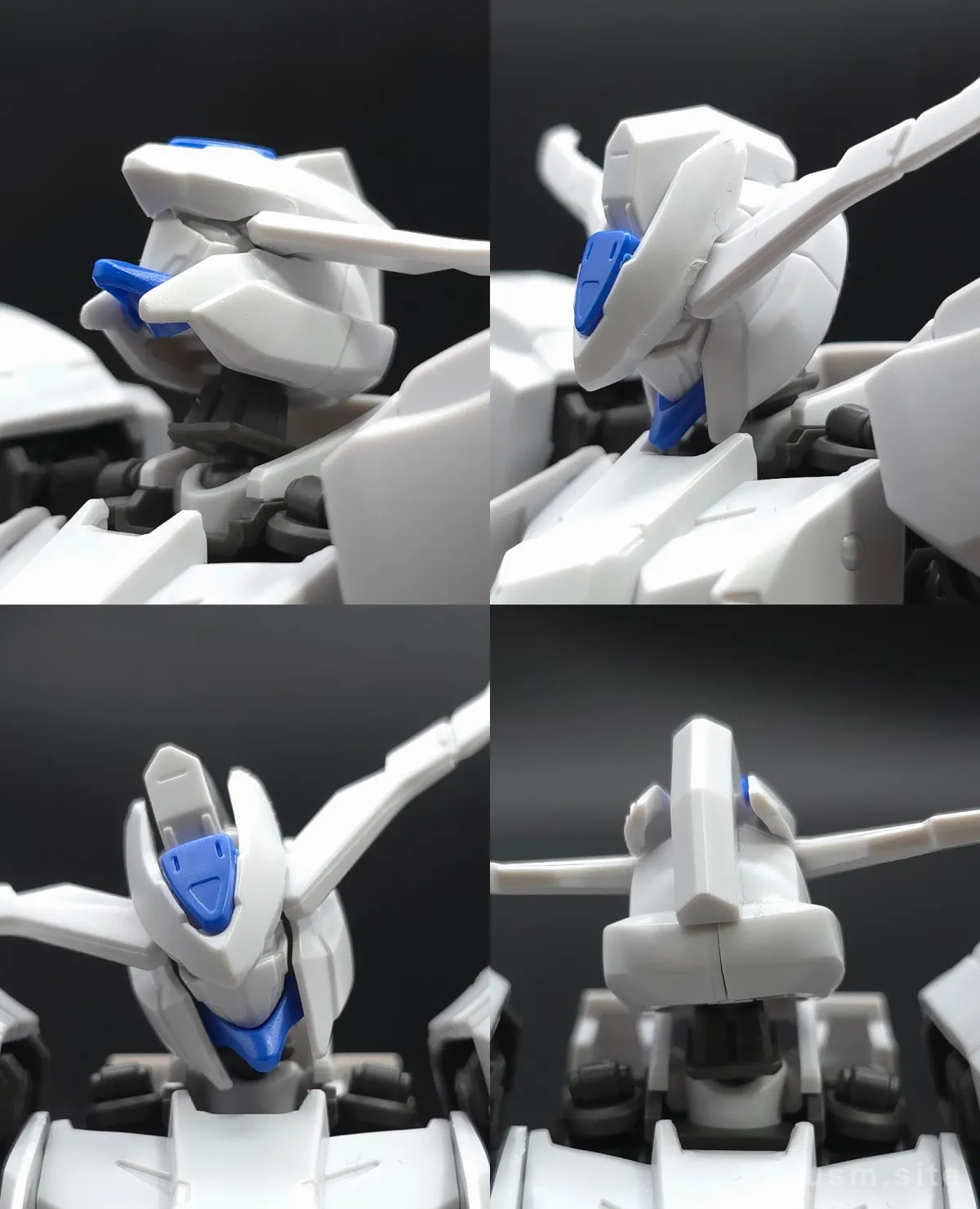 HG ガンダムバエル レビュー 頭部ディテール 可動域 01