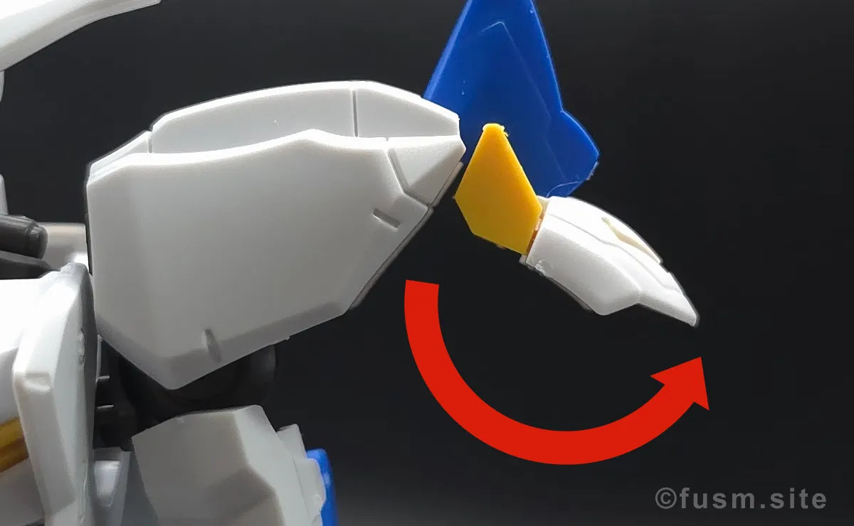 HG ガンダムバエル レビュー 肩ディテール