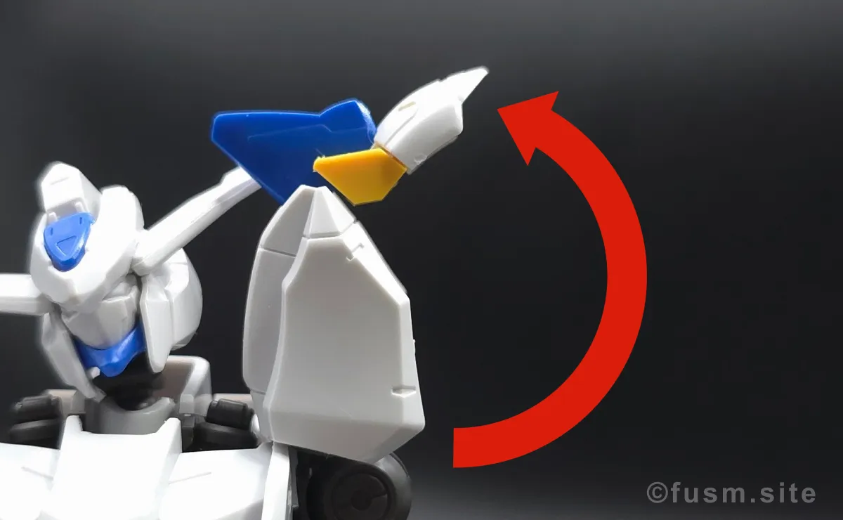 HG ガンダムバエル レビュー 肩ディテール 可動域 01