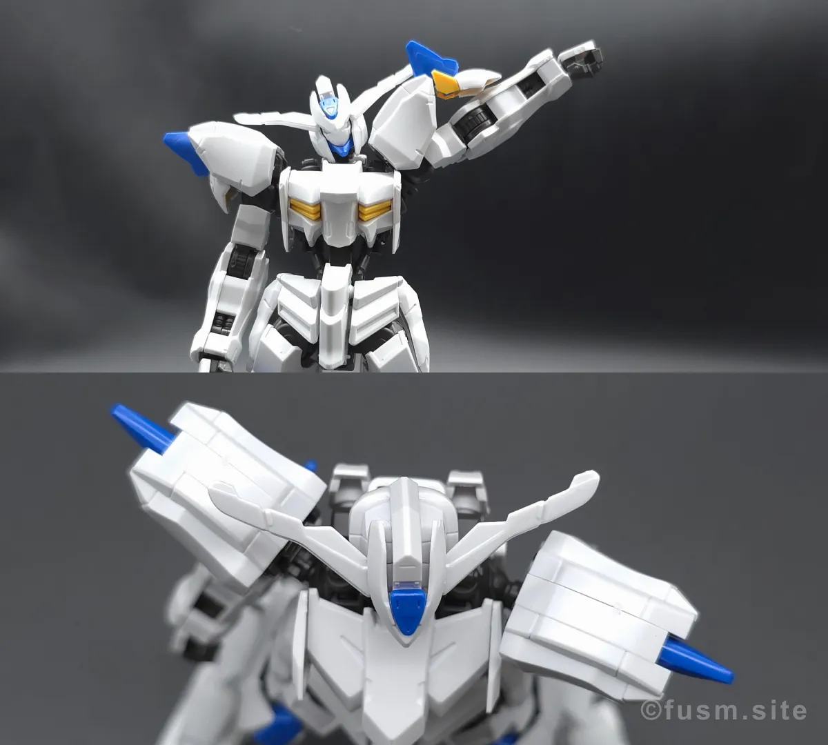 HG ガンダムバエル レビュー 肩ディテール 可動域 02