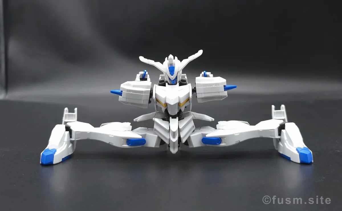 HG ガンダムバエル レビュー 胴体ディテール 可動域 04