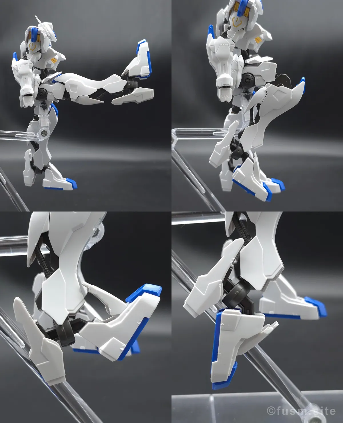HG ガンダムバエル レビュー 脚部ディテール 可動域 01