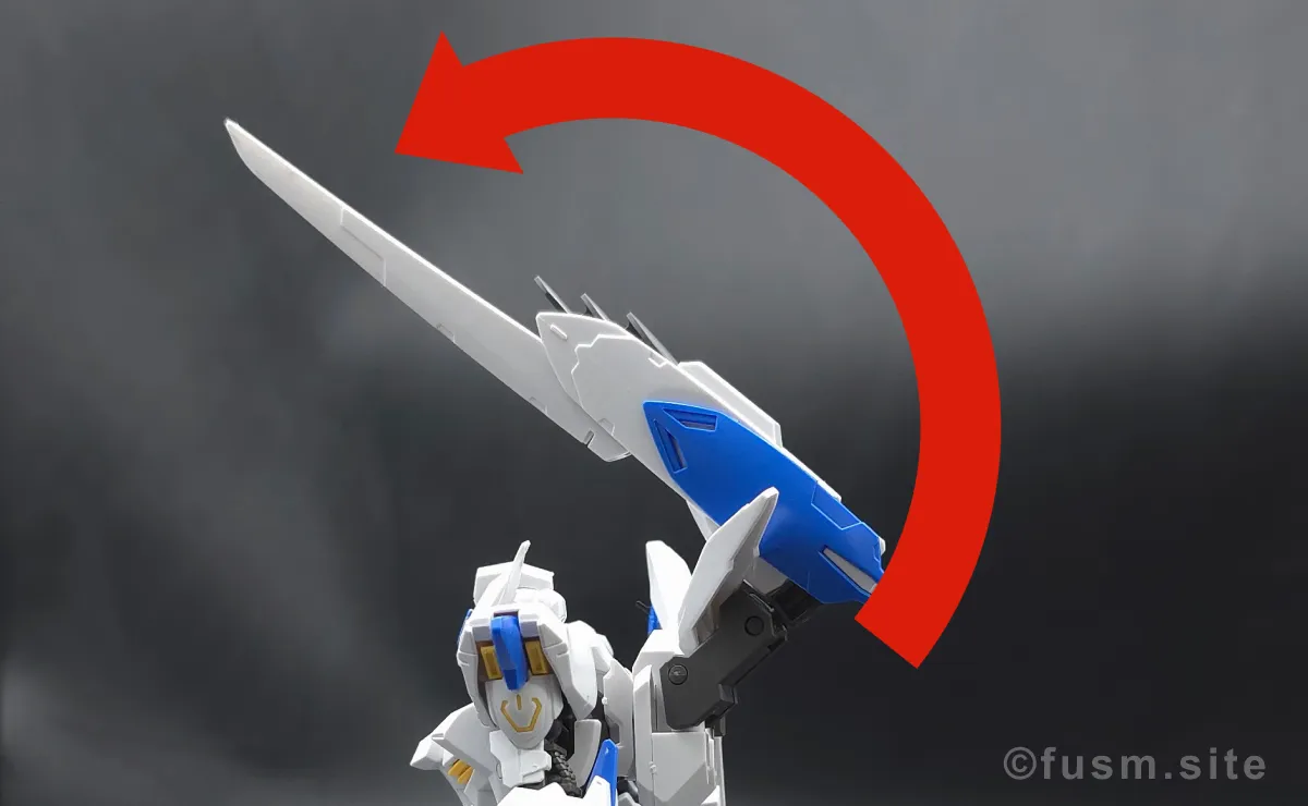 HG ガンダムバエル レビュー バックパックレビュー 可動域 02