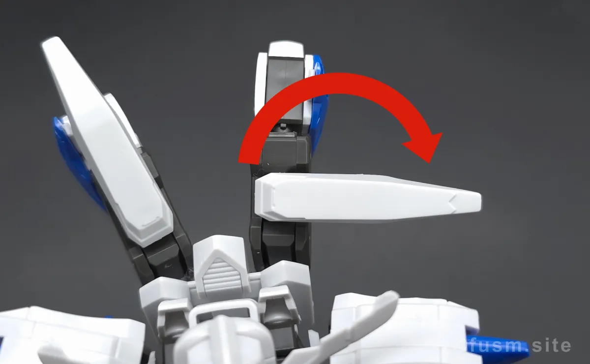 HG ガンダムバエル レビュー バックパックレビュー 可動域 03