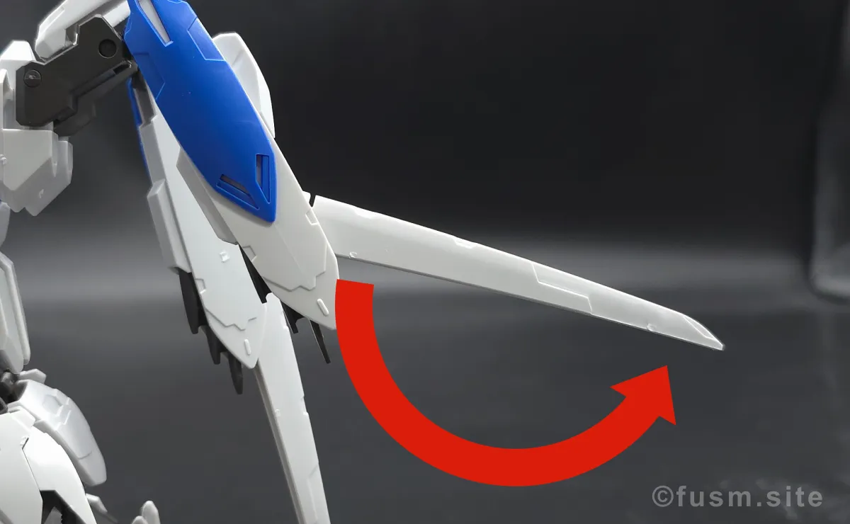 HG ガンダムバエル レビュー バックパックレビュー 可動域 04