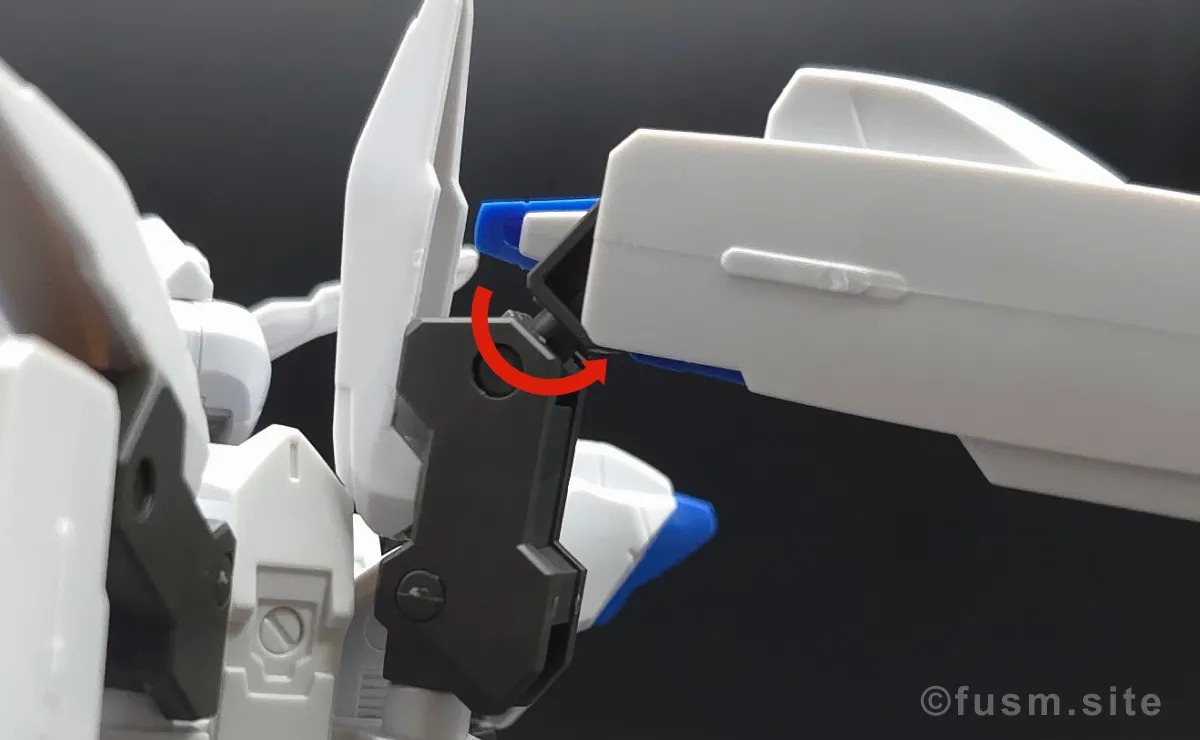 HG ガンダムバエル レビュー バックパックレビュー 可動域 06