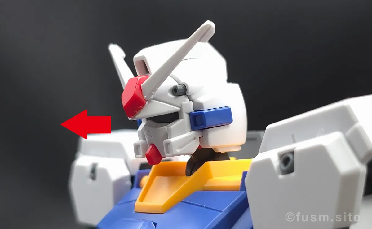 【傑作】HG ガンダム7号機『プレバン限定』 頭部ディテール 可動域 02