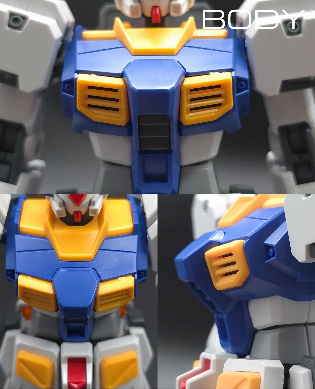 【傑作】HG ガンダム7号機『プレバン限定』 胴体ディテール 01