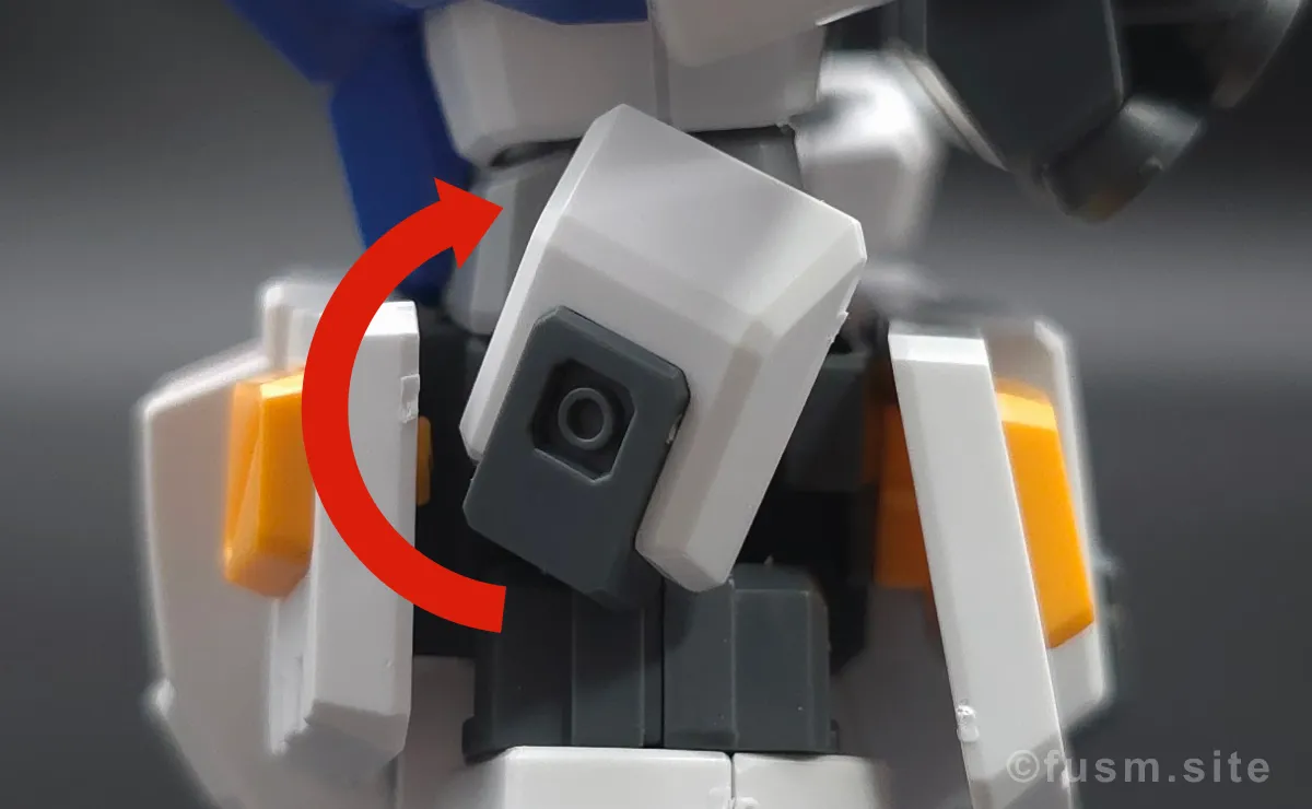 【傑作】HG ガンダム7号機『プレバン限定』 胴体ディテール 可動域 02