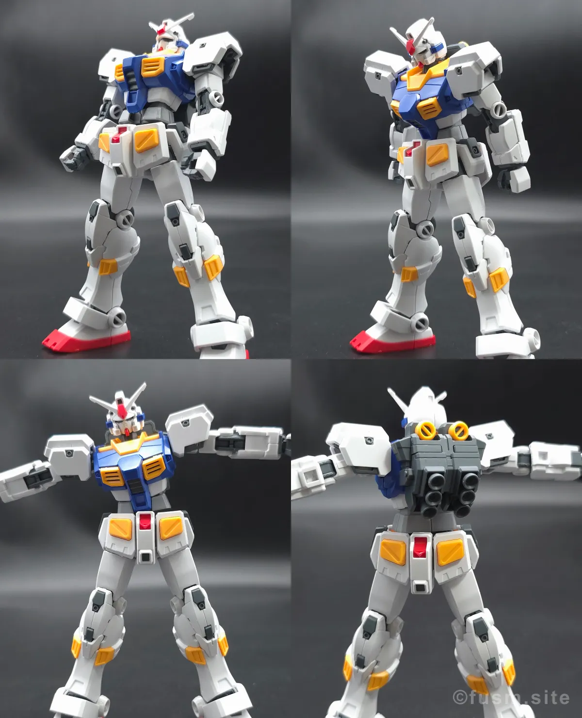 【傑作】HG ガンダム7号機『プレバン限定』 胴体ディテール 可動域 03
