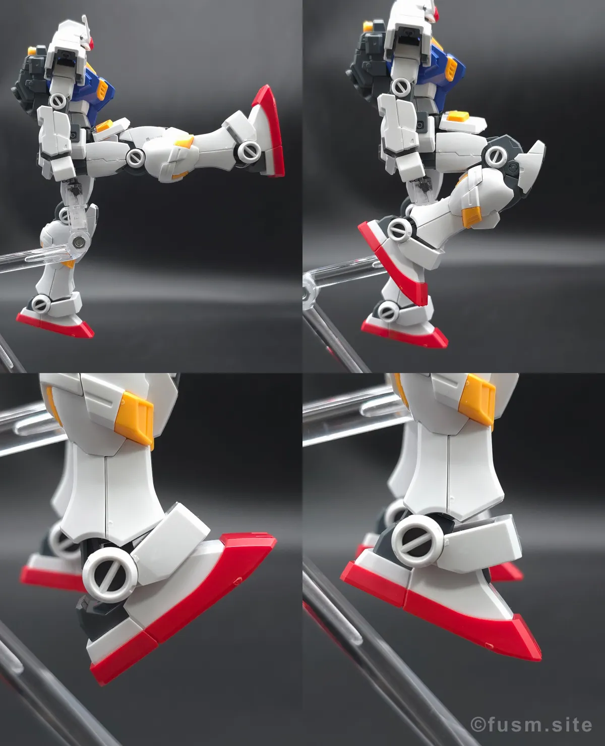 【傑作】HG ガンダム7号機『プレバン限定』 脚部ディテール 可動域 01