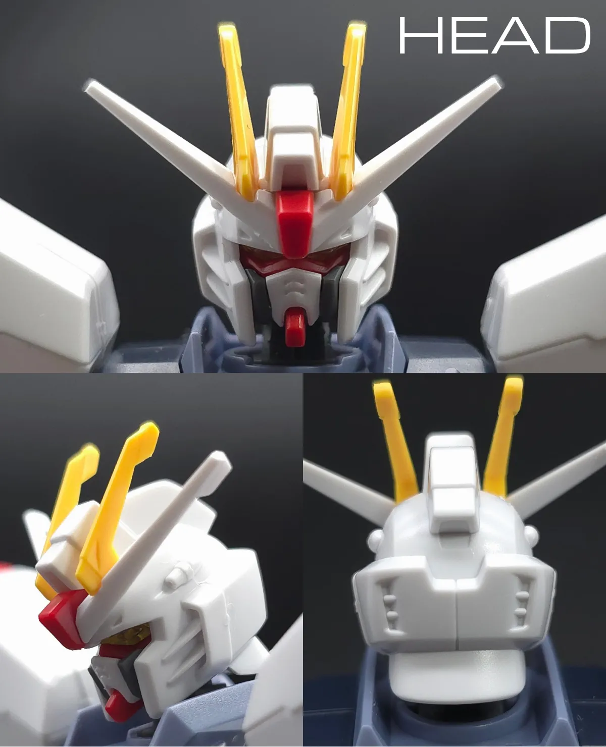 HGCE フリーダムガンダム レビュー 頭部ディテール 01