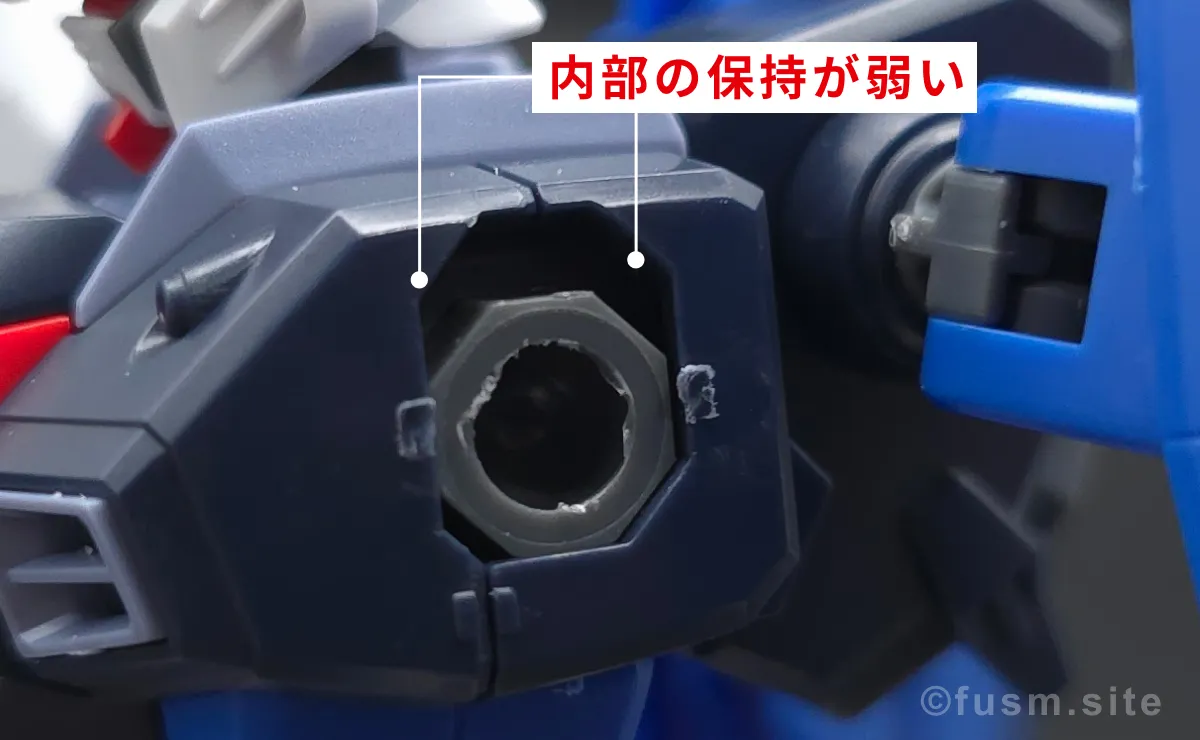 HGCE フリーダムガンダム レビュー 耐久力が弱い箇所 04