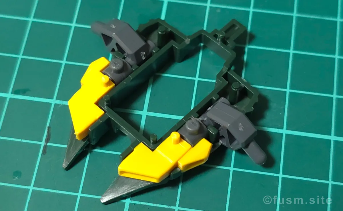 HGUC バウ(量産型) レビュー パーツ・構造・組み立て 03