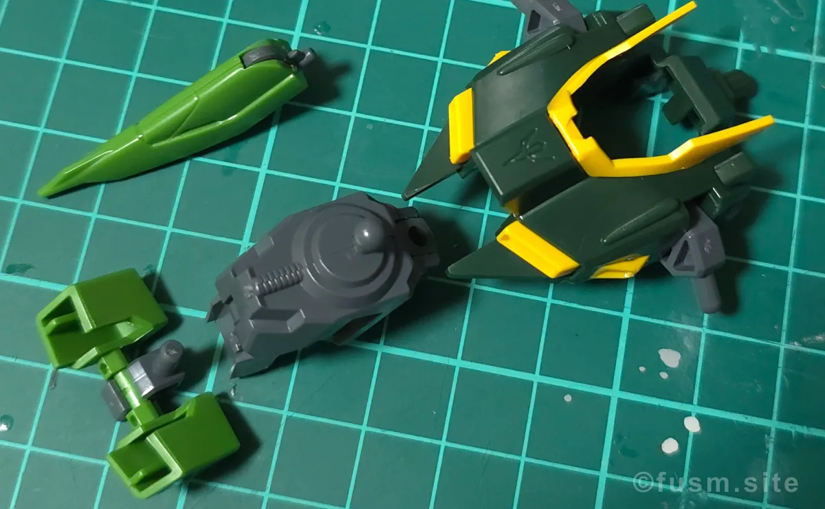 HGUC バウ(量産型) レビュー パーツ・構造・組み立て 05