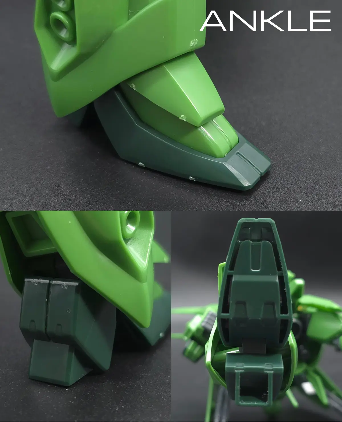 HGUC バウ(量産型) レビュー 脚部ディテール 1