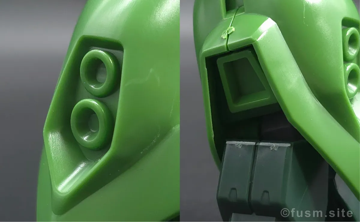 HGUC バウ(量産型) レビュー 脚部ディテール 03