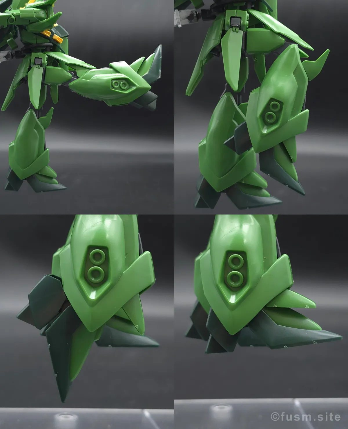 HGUC バウ(量産型) レビュー 脚部ディテール 可動域 03