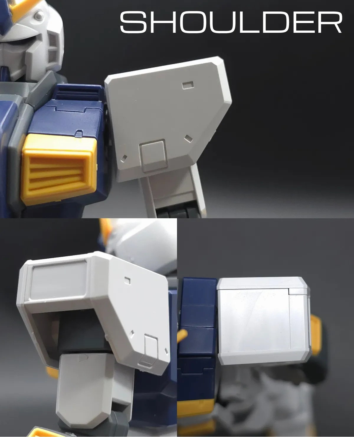 HG ガンダム6号機(マドロック) レビュー 肩ディテール 1