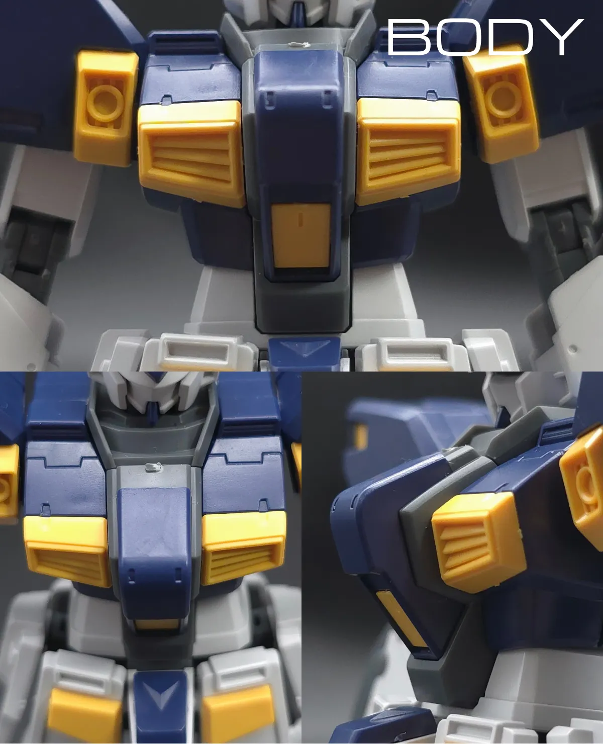 HG ガンダム6号機(マドロック) レビュー 胴体ディテール 01