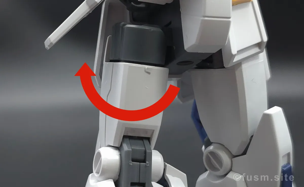 HG ガンダム6号機(マドロック) レビュー 脚部ディテール 可動域 02